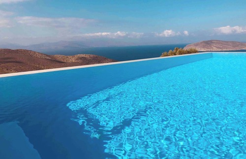 Pefki Apartamento | Apartamento con vistas al mar, piscina infinita y cocina