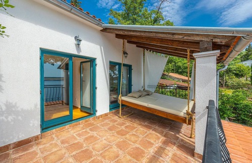 Jadranovo Villa | Casa con vistas al mar y baסo de burbujas.