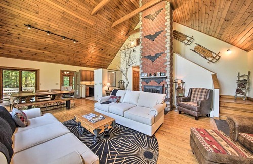 South Casco Casa | Sebago Lake Gem on Private Cove with Boat Dock!