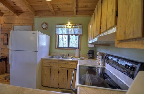 Ellijay Cabina | Romántica y aislada cabina de 1 dormitorio con jacuzzi interior.