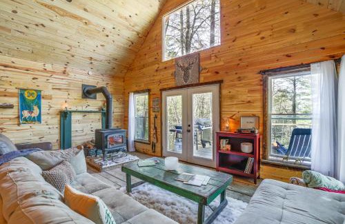 Brevard Casa | Secluded Brevard Cabin with Private Waterfall!