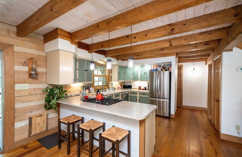 Brevard Cabina | Secluded Cabin on Private 6 Acres w/ 2 Waterfalls & 4 Streams Near Brevard