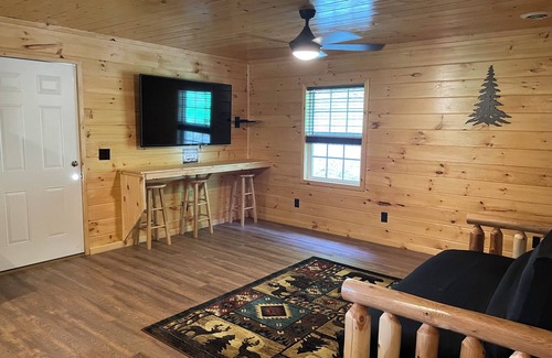 Lejunior Cabina | Secluded Cabin with a mountain view, hot tub, full kitchen, and living room.