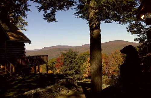 Glenford Cabina | Cabaña de troncos de montaña Catskill, vista impresionante, privado, relajante