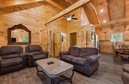 Primrose Cabina | Secluded, forested, new cabin, 2-BR, 2-BA, Hot Tub, Wi-Fi, Smart TV's