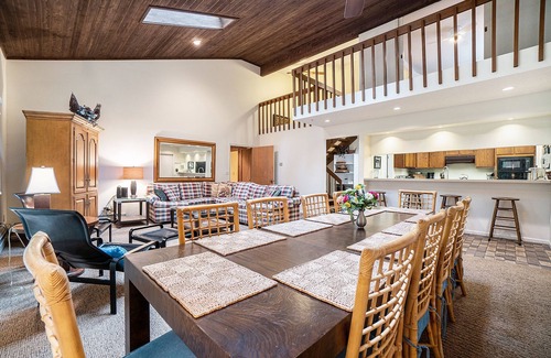 Maple City Cabaña | Secluded home with three kitchens, vaulted ceilings, washer/dryer, & patios