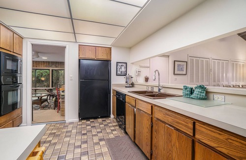 Maple City Cabaña | Secluded home with three kitchens, vaulted ceilings, washer/dryer, & patios