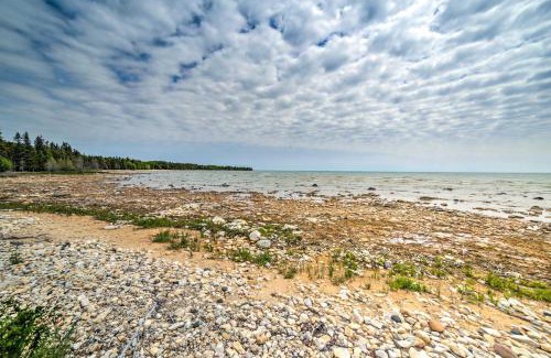 Manistique Casa | Secluded Lake Michigan Home Private Fire Pit