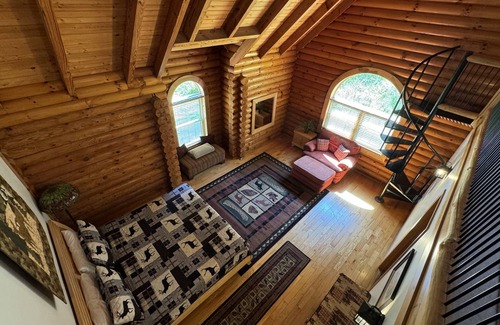 Logan Cabina | Lujoso-Mountain Lodge-Vista al bosque-Lodge-Baño Privado