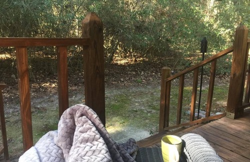 Hawkins Casa | Secluded Modern Cabin in the woods w/ double hammock and firepit