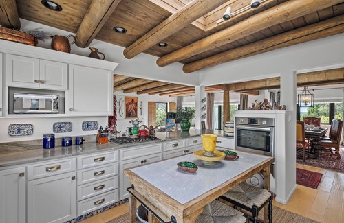 Santa Fe Casa | Secluded Retreat, Patio with Fire Pit