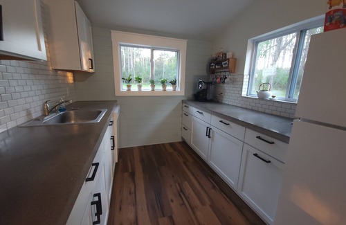 Barryton Cabaña | Secluded Riverfront Cottage on the Chippewa with all the Modern Amenities