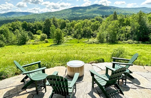 Waitsfield Casa | Secluded Vermont Home with Stunning Private View! Prime Location!