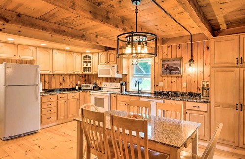 Victory Cabina | Secluded VT Cabin w/ Hot Tub, Pond, Trails and WiFi by Elevated Escapes Group