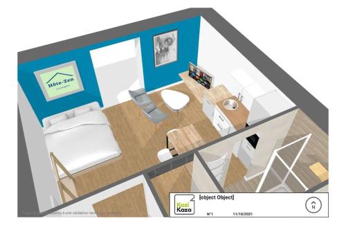 Segre Apartamento | Segré centre ? studio ? 24m² ? cuisne ? wifi ? TOUT NEUF!