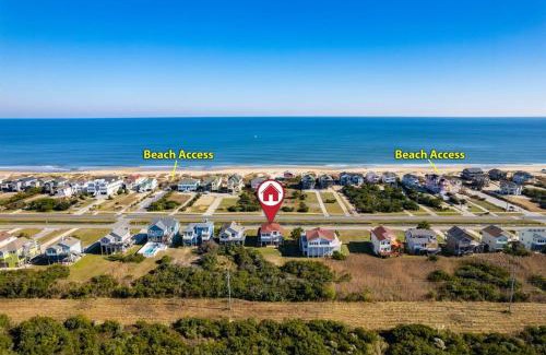 South Nags Head Casa | Semi-Oceanfront Hot Tub Pool and Tennis Access