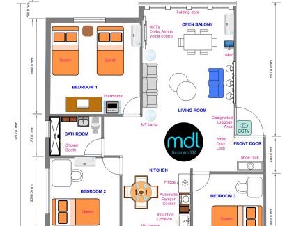Samseong-dong Apartamento | Seoul Traveler's Hub, Maison De Luxe 302 at Gangnam X KPDH