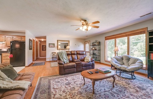 Squires Casa | Serene Ava Countryside Home w/ Deck & Fire Pit
