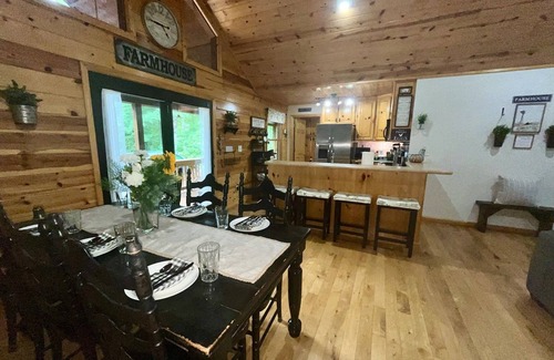 Unaka Cabina | Serene Blue Ridge-Ocoee cabin, FULL porch, fireplace, pool table, pet friendly
