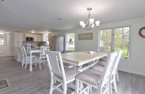 Seneca Falls Casa | Serene Cayuga Lakefront Home on Wine Trail, Boat Dock & Fire Pit