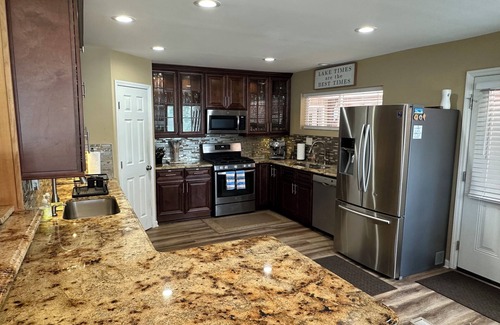 Steele Creek Casa | Serene Getaway with Hot Tub, Sauna, Firepit, Kayaks, Pontoon & Jet Ski Rentals!