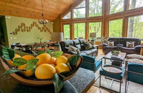 Maggie Valley Casa | Serene Green - Fire Pit, Hot Tub, Grill, Big Deck