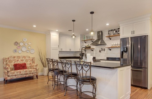 Dandridge Cabina | Serene lake views featuring a private dock, sun deck + spacious fire pit