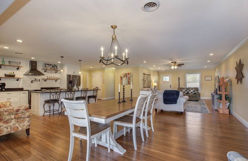 Dandridge Cabina | Serene lake views featuring a private dock, sun deck + spacious fire pit
