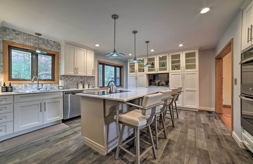 Rapid City Casa | Serene Riverfront Home w/ Torch Lake Access!