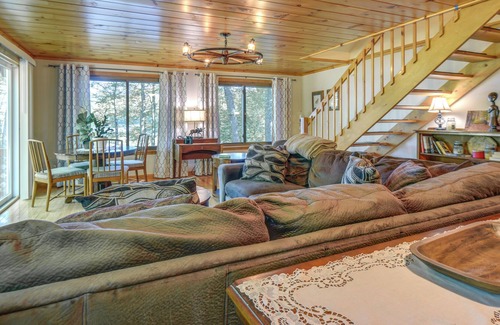 New Durham Casa | Serene Waterfront New Durham Home: Patio & Kayaks