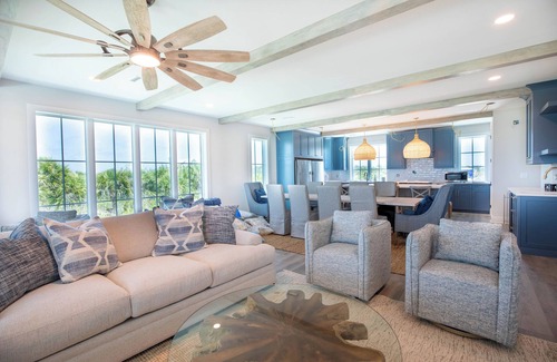 Port St. Joe Casa | Shiny new luxury Gulf front w/ one acre lot, pool, elevator, beach gear