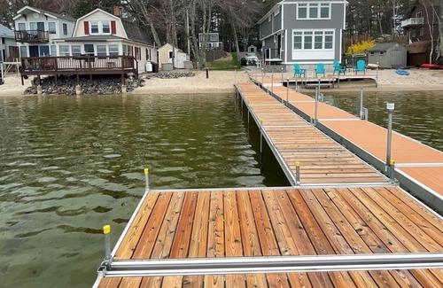 Standish Cabaña | Shorefront on Sebago Lake. Private Sandy Beach