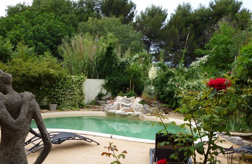 Aiguelongue Villa | villa de una planta en Montpellier con jardín y piscina ajardinada, 4 personas