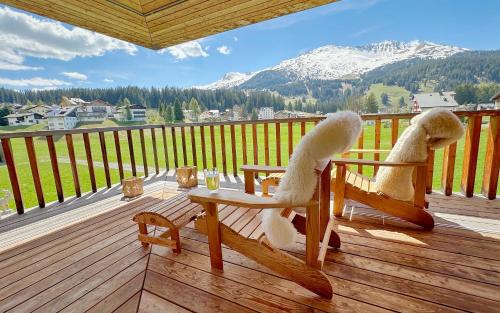 Parpan Apartamento | Ski-in Ski-out-Apartment Mountain Nest Parpan