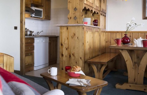 Val-Thorens Apartamento | 100m del centro estación, fitness, balcón, tv, local para esquís, 49m², Val Thorens
