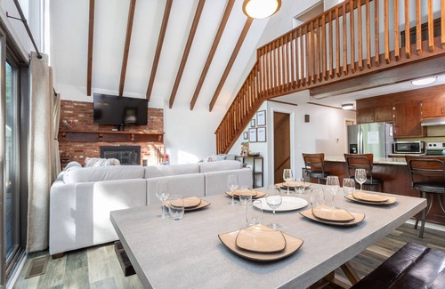 Keezletown Casa | Ski Slope Views, Fireplace, Game Room & Loft Retreat