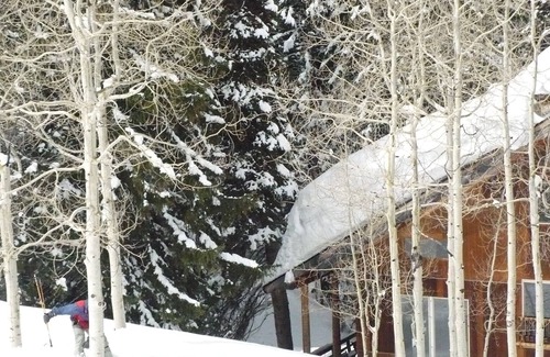 Salt Lake Mountain Resorts Cabina | A pie de la cabina de Brighton Ski Resort