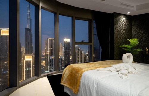 Downtown Dubai Apartamento | Sky-high Oasis Burj Khalifa Views, Rooftop Infinity Pool, 3BR apartment in Paramount Hotel Midtown
