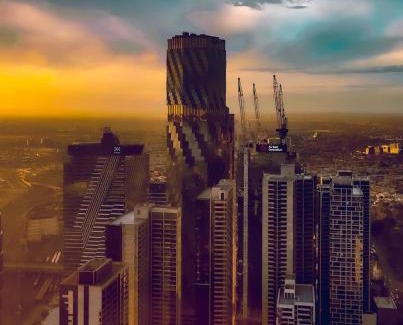 Melbourne Central Business District Apartamento | Skyline Executive 2BR Suite Level 66 Corporate-Ready Next to Ritz