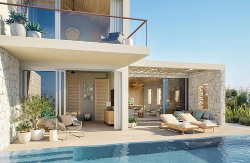 Providenciales Hotel | Sleek and Modern Villa w/Stunning Samsara Beach Ocean Views