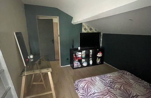 Saint-Symphorien-d'Ozon Cama Y Desayuno | Sleek bedroom