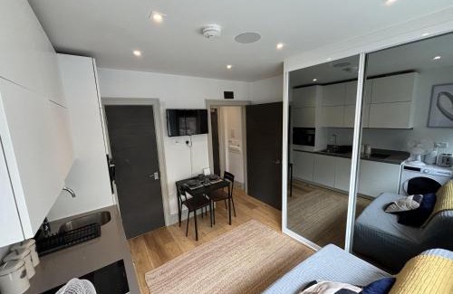 Broad Green Apartamento | Sleeps 2 Studio -Central Croydon London -WiFi & Tv