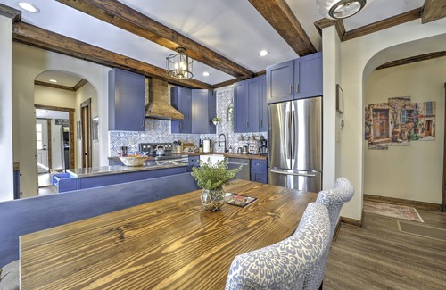 Northside Casa | Sleeps 8, hot tub, family friendly with fenced yard, arcade, fire pit