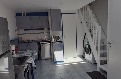 Saint-Michel-Chef-Chef Casa | Pequeña casa, 300 m de playa, capacidad para 4 personas, piscina en la residencia