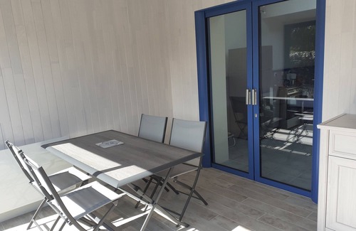 Saint-Michel-Chef-Chef Casa | Pequeña casa, 300 m de playa, capacidad para 4 personas, piscina en la residencia