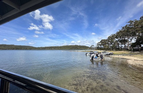 Smiths Lake Casa | Smiths Lake, rainforest canopy and Sandbar Beach Views. Fab home for 10 guests.