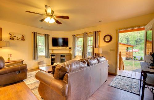 Cherokee Casa | Smoky Mountain Cabin with Hot Tub and River Views!