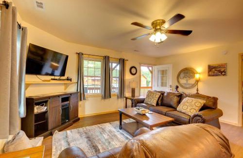 Cherokee Casa | Smoky Mountain Cabin with Hot Tub and River Views!