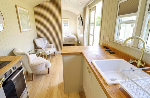 Ashby cum Fenby Cabaña | SNOWDROP, romantic, with hot tub in Waltham