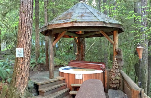 Glacier Cabina | Snowline Cabin #25 A Country-style pet Friendly Cabin With hot tub and Wifi!